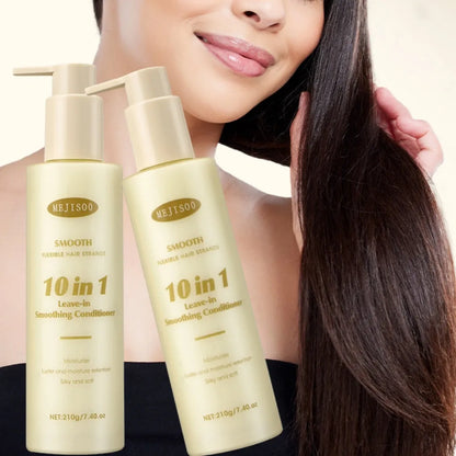 Wash-free Soft 10-in-1 Hair Conditioner 210g bottle for ladies frizzy hair treatment