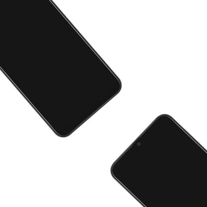 Oppo A50 A50S replacement LCD screen assembly with black bezel and pre-installed adhesive