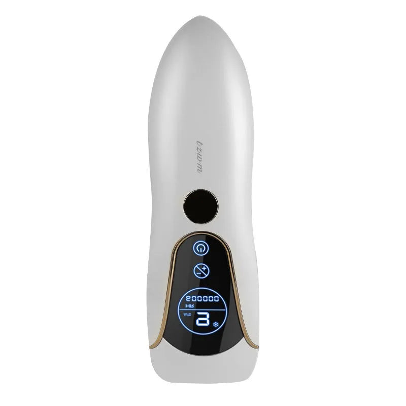 Freezing point hair removal device in Sundial green, pink or white colour for whole body use