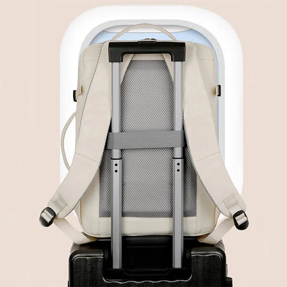 Large waterproof oxford cloth backpack with multiple pockets for 15.6 inch computers and business travel