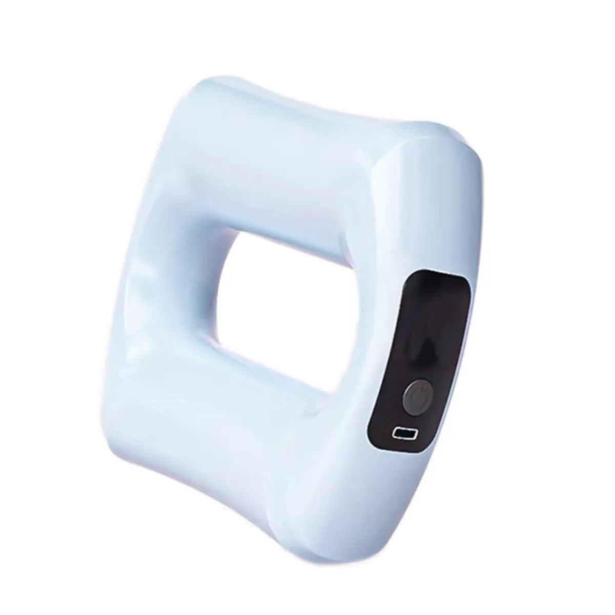 Blue, pink and purple silent USB rechargeable fascia massager with timer function