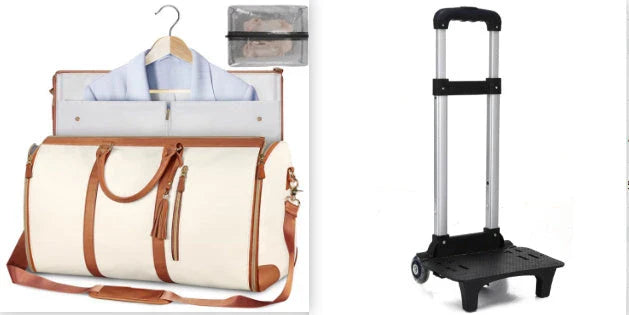 Stylish and durable carry-on travel bag with convenient organization pockets and versatile storage options