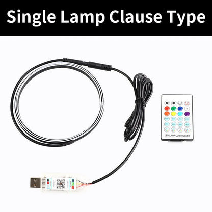 110cm car central control ambience light with aluminium housing and remote control