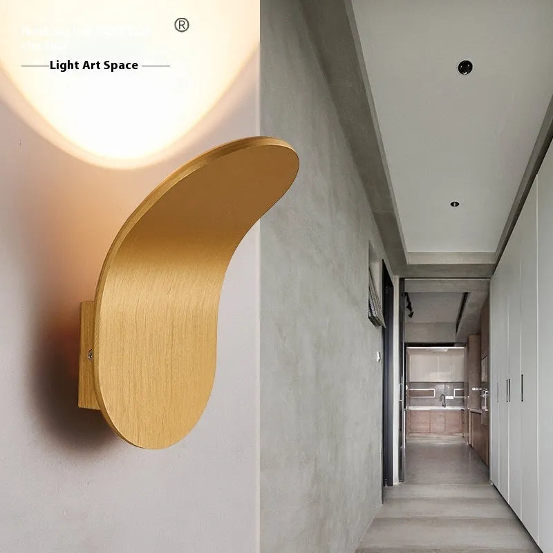 Living room creative wall light bulb with brushed gold, black, coffee gold, fog bronze or modern white finish, 100x120x180mm dimensions, 110-220V voltage range, modern simplicity style, supplied with lamp and colour box