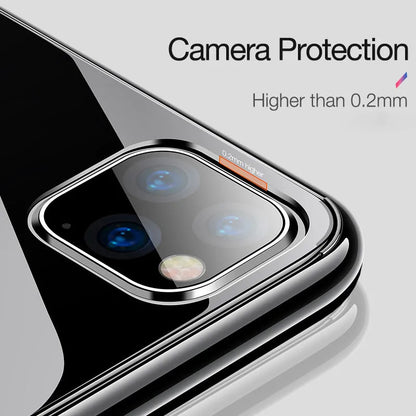 Transparent ultra-thin TPU phone case for iPhone back cover with shatter-resistant design