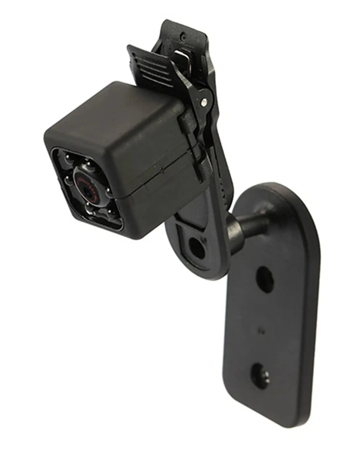 Black 1080P infrared night vision dash cam with USB cable