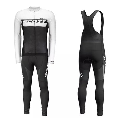 Men's breathable shortsleeved bib cycling jersey suit in various colours for summer rides
