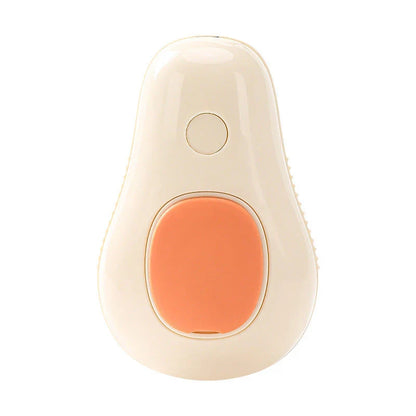 Soothing Pet Grooming Brush with steam function and avocado-shaped design for gentle, effective pet grooming and massage