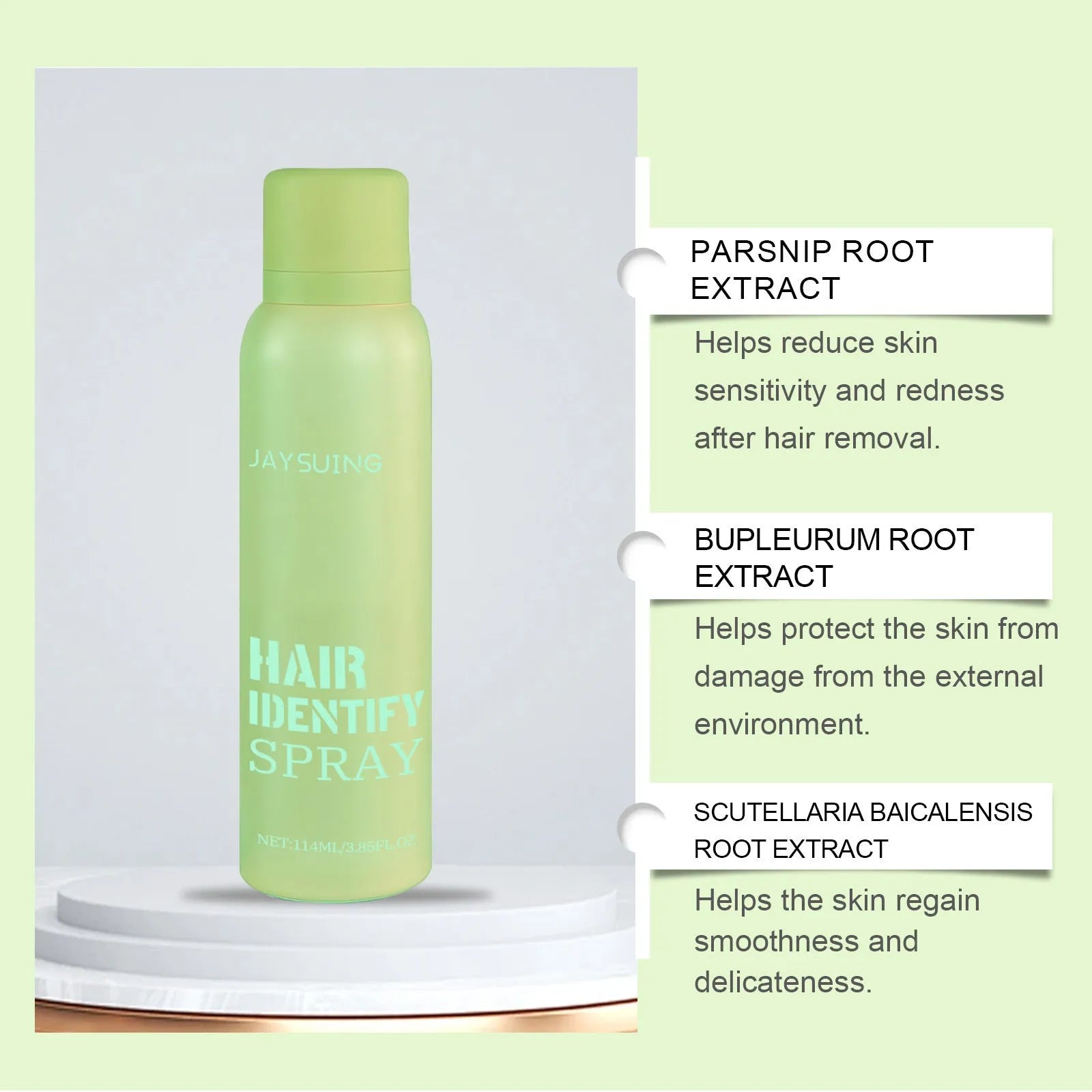 114ml bottle of Facial Hair Recognition Spray for anti-shine and oil control.