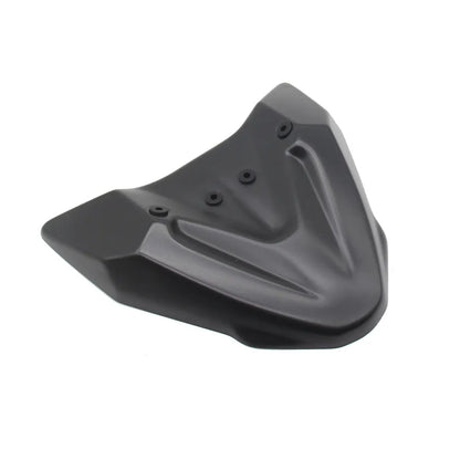 Black ABS plastic fixed front wing for KTM 390 and 790 Adventure motorcycles.