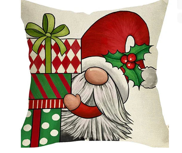 Cozy snowflake throw pillow covers with vibrant holiday designs in multiple color options