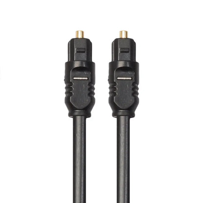 Black 2 metre Toslink digital optical audio cable with square connectors