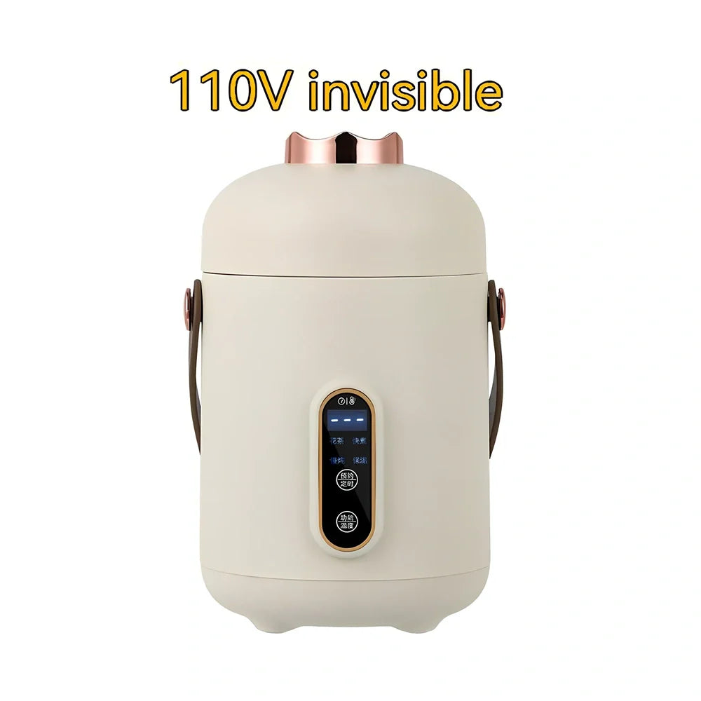 Smart electric stew cooker with transparent visual version showing Gao Peng glass inner liner