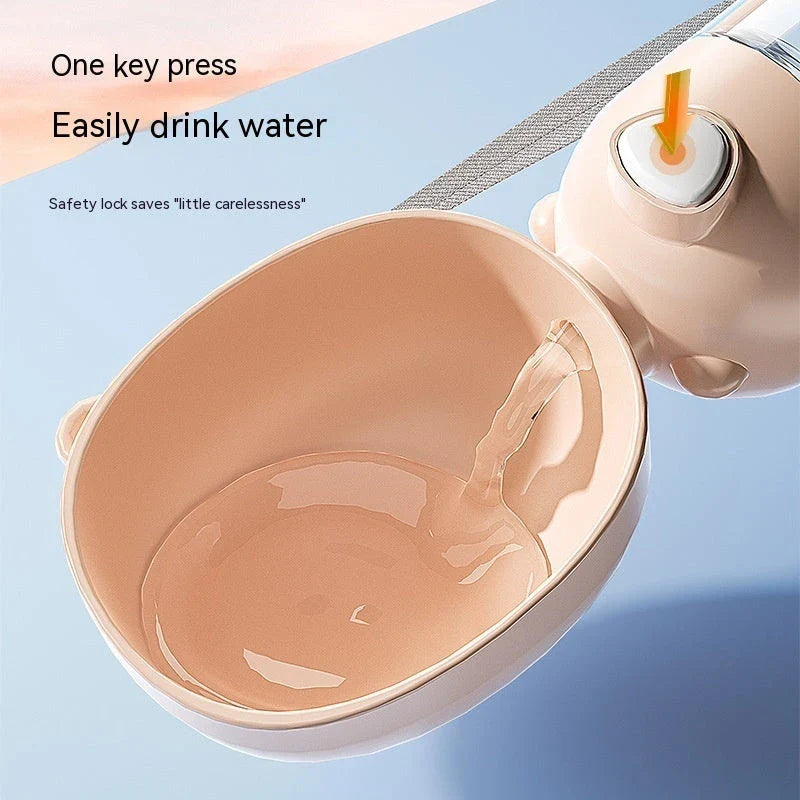 Premium Portable Pet Water Bottle and Food Container for Outdoor Adventures and Travel