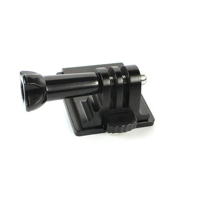 Black helmet holder extension rod with quick release bracket for GoPro Hero 3 and 4 cameras