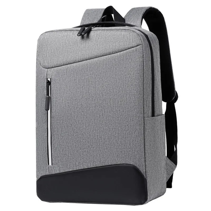 Waterproof Oxford cloth business backpack with curved belt system in solid colour design