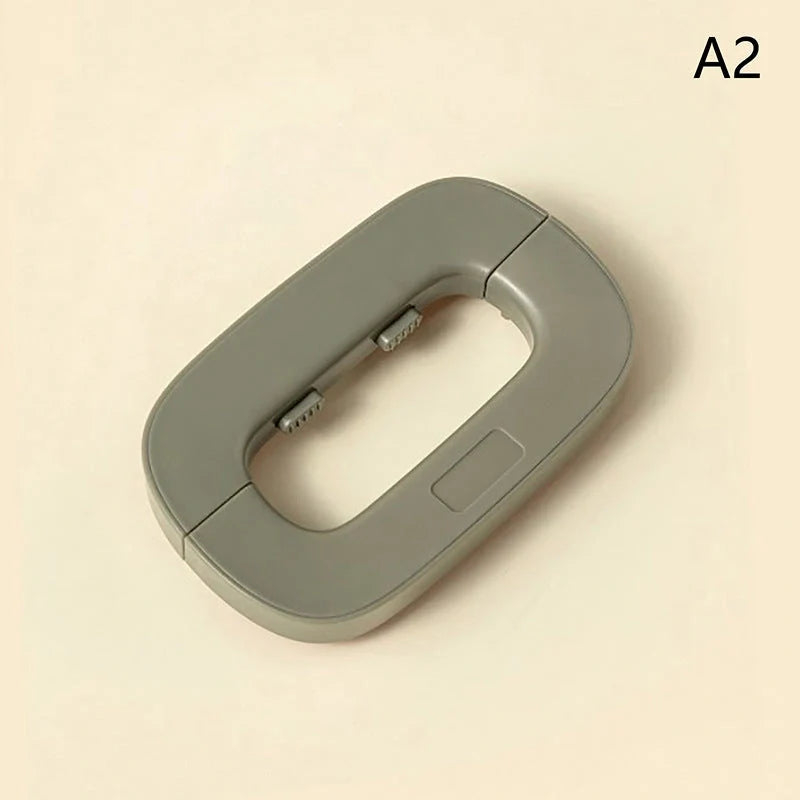 Child safety refrigerator lock for baby-proofing cabinets in white and grey