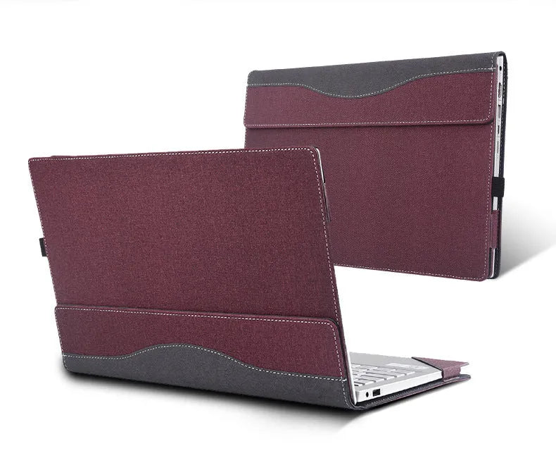 Third-generation imitation leather laptop bag for 13.5 inch laptop, 23x31.5x2.3cm, in brown, gray, red or blue
