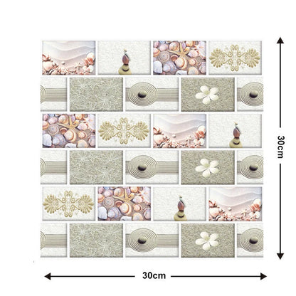 Moisture-proof brick wallpaper sticker for kitchen and bathroom walls