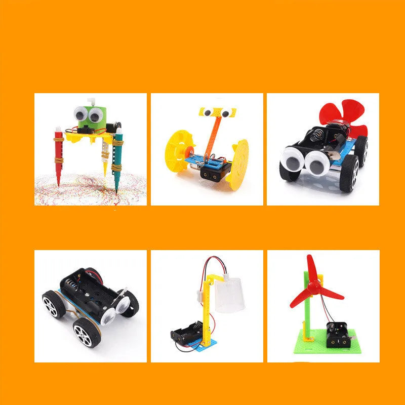 DIY plastic puzzle assembling building blocks science experiment teaching aid set for children