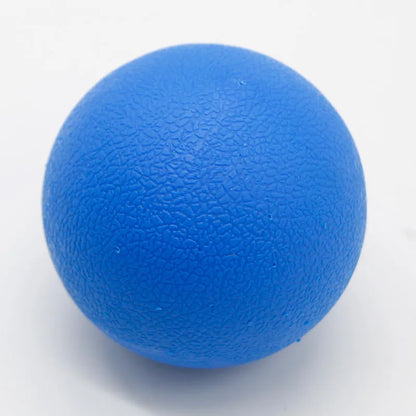Green TPE yoga massage ball with 6.1 cm diameter for muscle relaxation