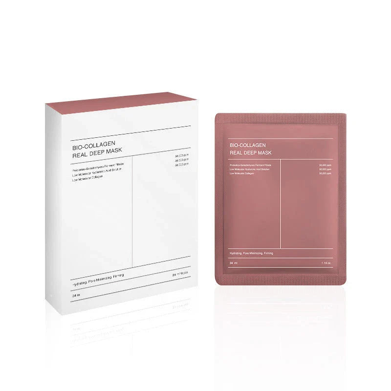 Rejuvenating collagen face mask for hydrating, firming, and brightening skin