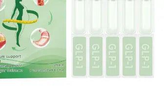 Box of five 50g firming slimming care drops for abdomen shaping.