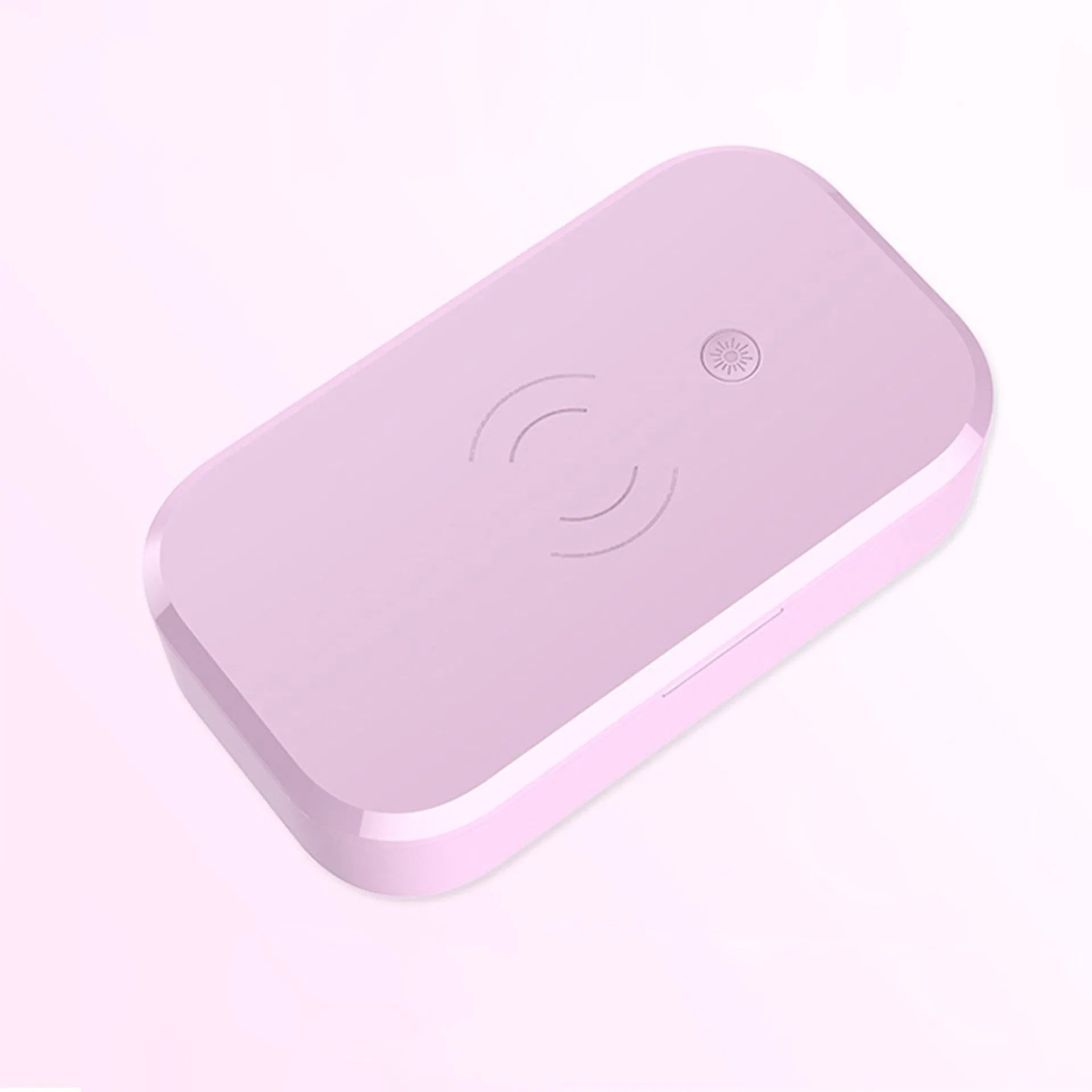 White ultraviolet disinfection box with wireless charging for nail tools and mobile phones, 380g weight, USB powered