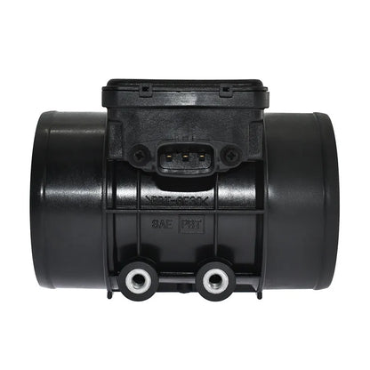 Black plastic automotive air flow meter with standard specifications for engine management