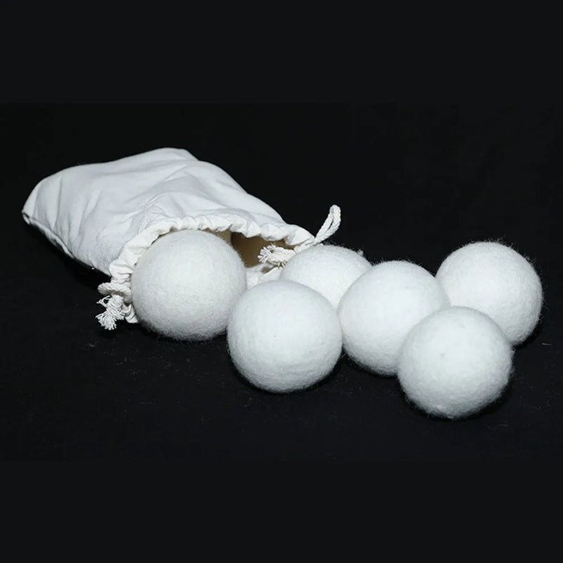 Wool drying ball for laundry, 100% pure wool de-static laundry aid, 2cm to 5cm diameter wool dryer ball set, reusable fabric softener alternative for cotton clothes and household drying machines