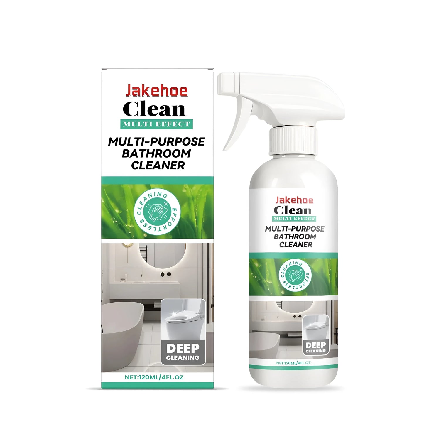 120ml bottle of concentrated bathroom descaling and decontamination cleaning agent