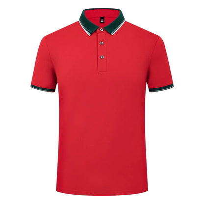 185g print polo shirt in straight pullover fit, short sleeve, colour matching, sizes S to 4XL