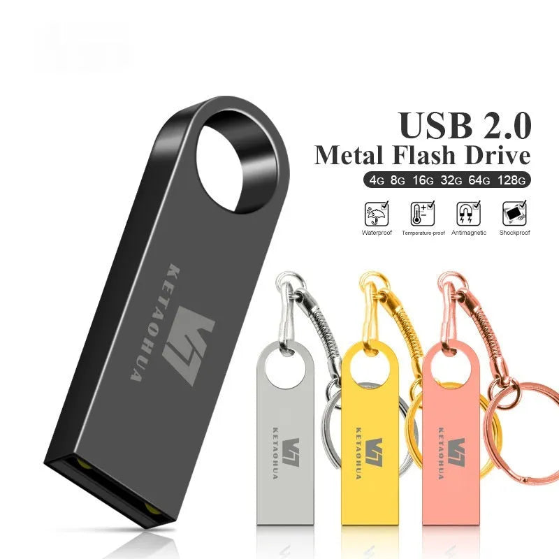 Custom silver metal car-shaped USB flash drive on a white background