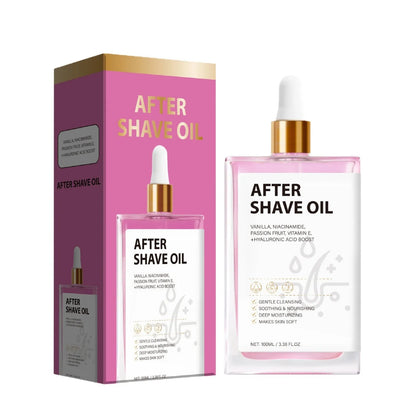 100ml bottle of men's aftershave soothing and moisturising oil with FP-A021 classification