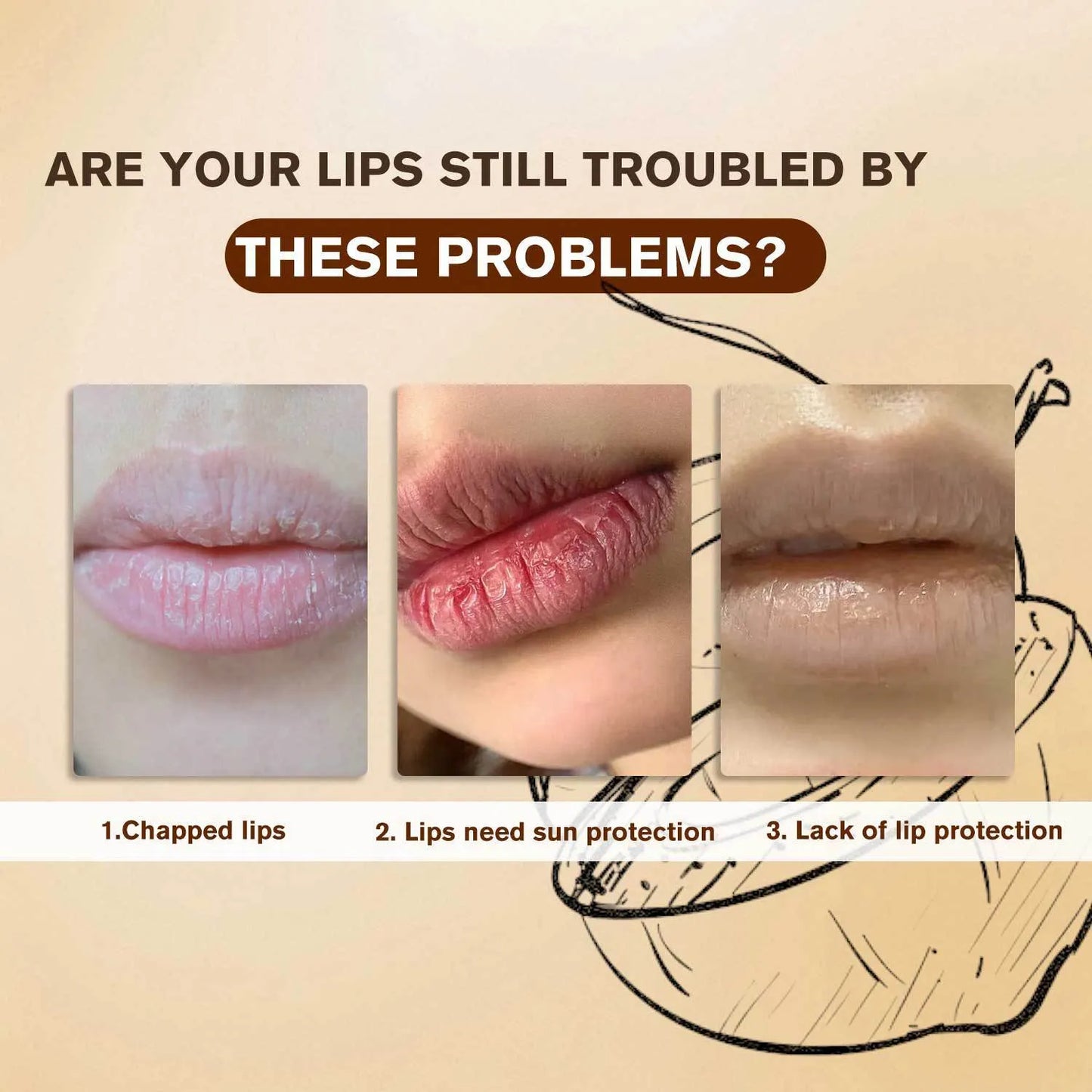 50ml lip moisturising cream in lipstick format for dry, chapped lips