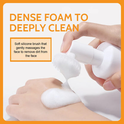Turmeric cleansing mousse facial cleaning pad set with ginger soap and 30 reusable pads