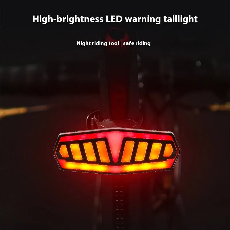 Remote control waterproof bicycle taillight with multiple light modes on bicycle seat post