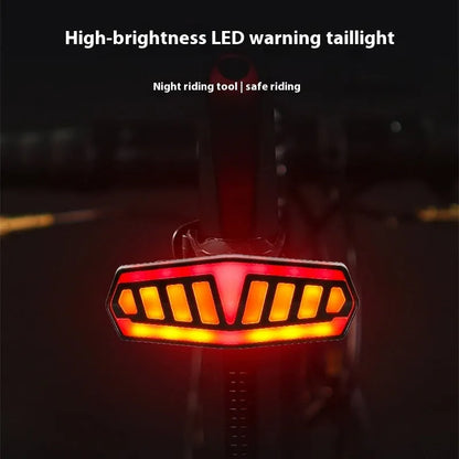 Remote control waterproof bicycle taillight with multiple light modes on bicycle seat post