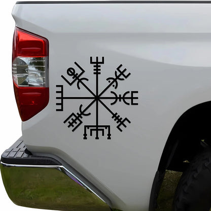 Square 13x13cm vinyl car sticker with vegetarian notebook design artwork