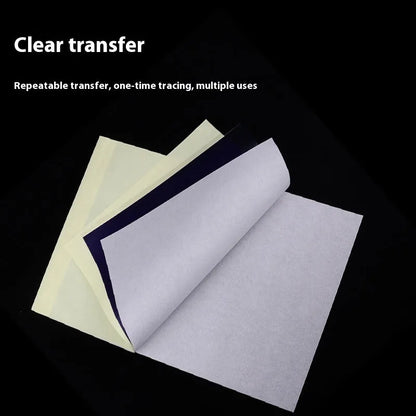 Tattoo transfer paper A4 sheets with transfer paste gel for clear line transfers and quadruple copies