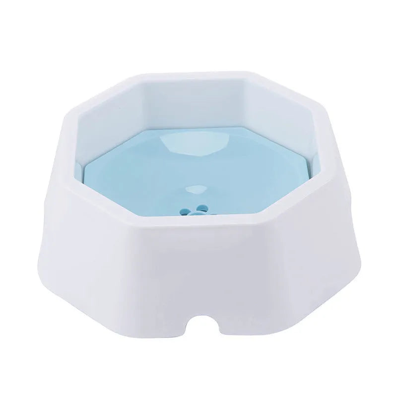 Automatic floating pet water bowl for cats and dogs, PP, 23x23x8cm, in pink or blue