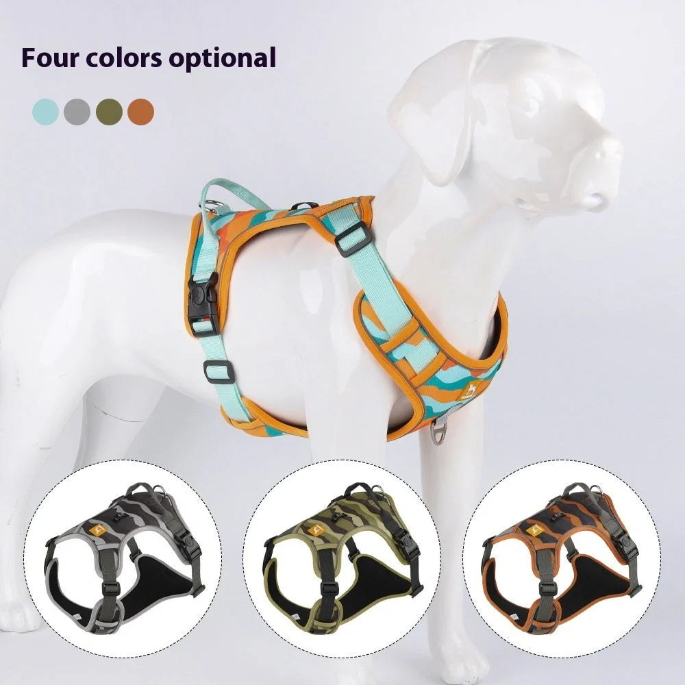 Reflective Dog Commuter Lead with Chest and Back Straps in various colours