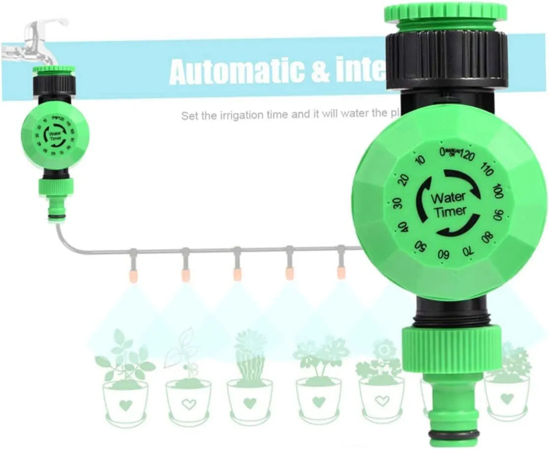 140mm plastic mechanical garden water timer with 120-minute automatic shut-off for faucet or sprinkler use