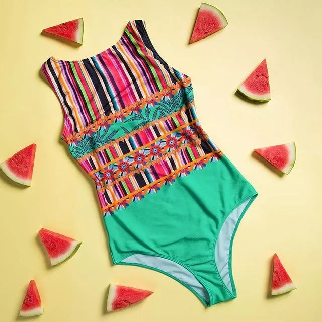 Women's monokini swimwear with steel support in various sizes