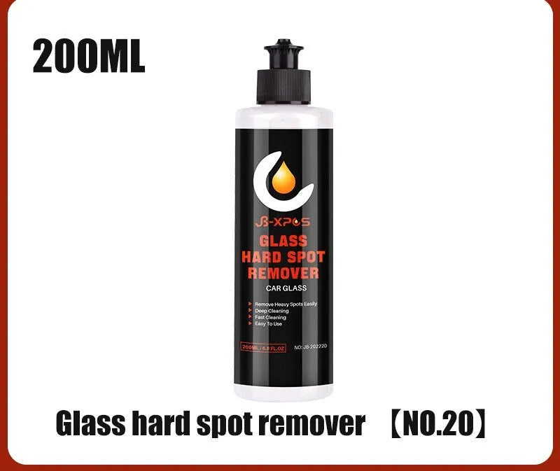 Tube of glass oil film remover cleaning cream paste for car and window decontamination