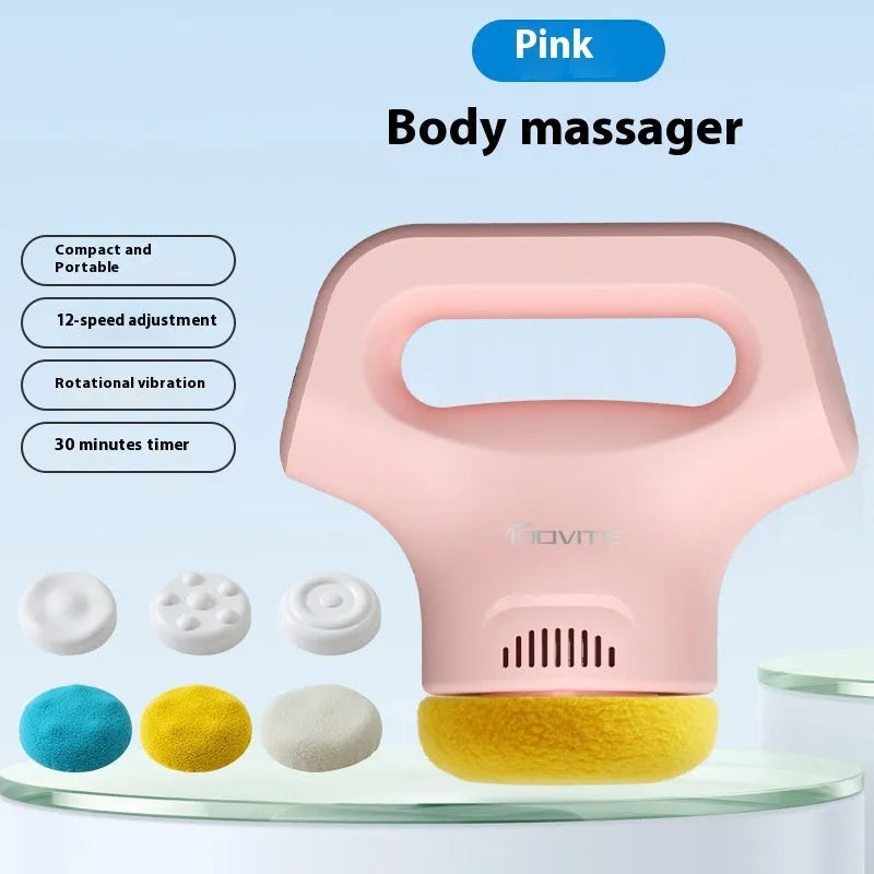 Portable white body slimming massage instrument with Type-C charging cable