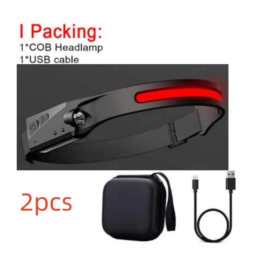 A versatile LED headlamp with a wide-angle beam, long-range side lighting, and hands-free operation for outdoor adventures