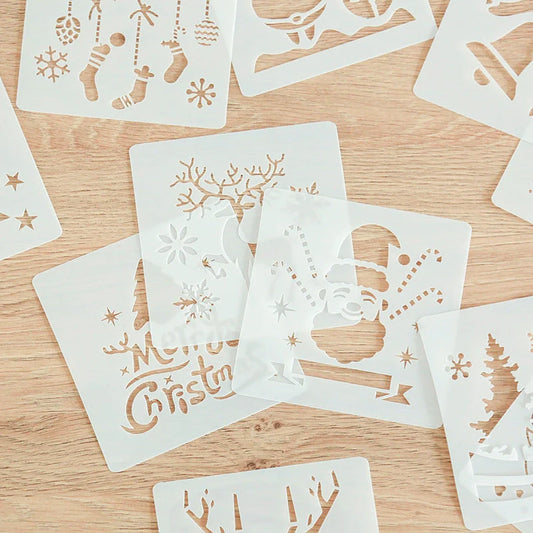 DIY Christmas Hand Tent Album Template Set for festive crafting projects