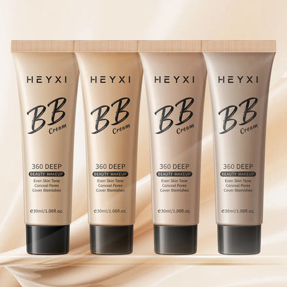 Waterproof BB cream in four colour shades 01 02 03 04 for all skin types