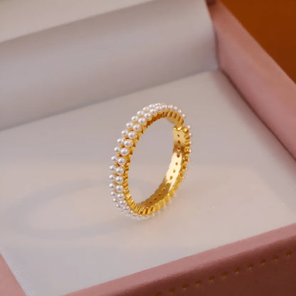 Geometric gold electroplated copper open ring with sweet temperament style for women